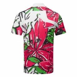 Jlindeberg J.Lindeberg Tour Collection KV Golf Polo Shirt -Golf Clothing Shop J.Lindeberg SS23 KV Golf Polo GMJT08555 Q113 Azalea Back