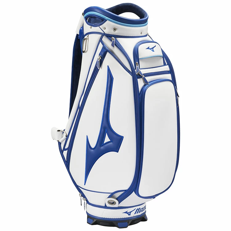 Mizuno Golf Tour Staff Bag White/Blue 2 Mizuno Golf Tour Staff Bag White/Blue - Image 2