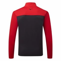 Mizuno Quick Dry Breeze Elite ST 1/4 Zip Golf Sweater -Golf Clothing Shop Mizuno SS22 Breeze Elite ST 1 4 Zip Sweater 52GC2002 62 Code SWMIZ044 M Red Back