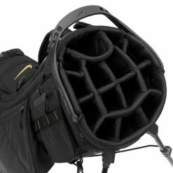 Nike Air Hybrid 2 Golf Stand Bag -Golf Clothing Shop Nike Air Hybrid 2 Golf Stand Bag Black Black University Gold 3