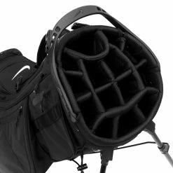 Nike Air Hybrid 2 Golf Stand Bag -Golf Clothing Shop Nike Air Hybrid 2 Golf Stand Bag Black Black White 3