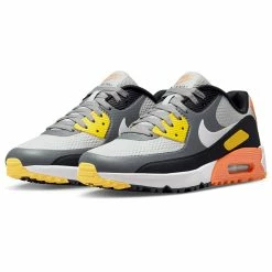 Nike Air Max 90G Golf Shoes 8 Nike Air Max 90G Golf Shoes -Golf Clothing Shop Nike Air Max 90 G Golf Shoes Smoke Grey Yellow 3