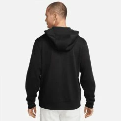 Nike Dry 1/2 Zip Golf Hoodie -Golf Clothing Shop Nike Dry 1 2 Zip Golf Hoodie Black DN1906 010 SWNIK253 Model 3
