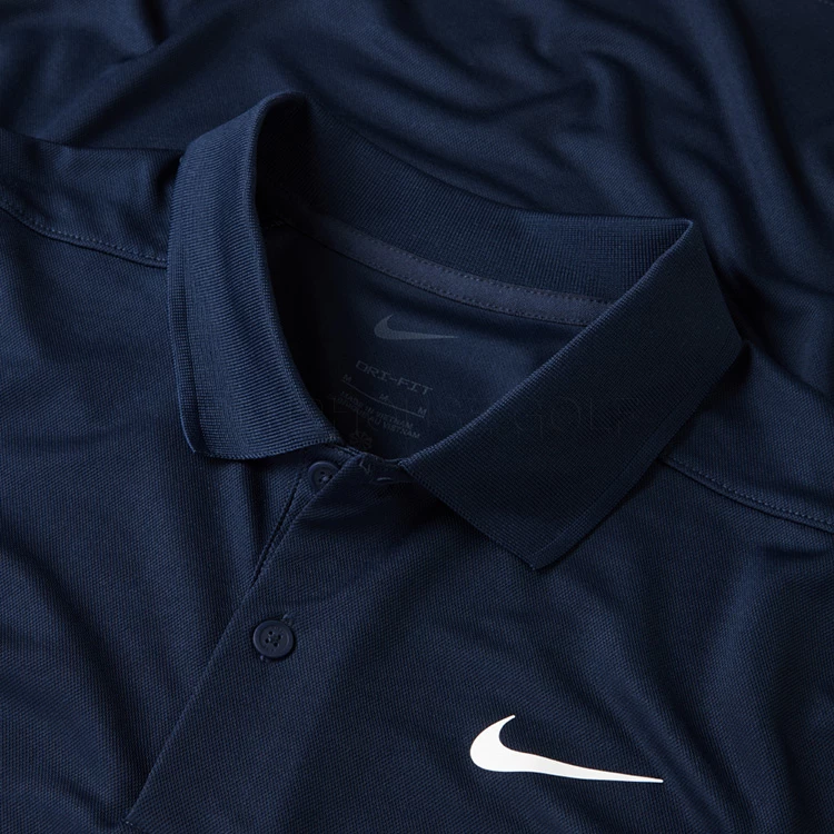 Nike Dry Victory Solid Long Sleeve Golf Polo Shirt 2 Nike Dry Victory Solid Long Sleeve Golf Polo Shirt - Image 2
