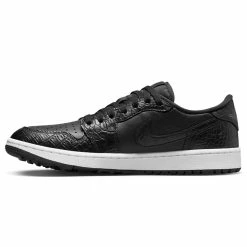 Nike Air Jordan 1 Low G Golf Shoes 10 Nike Air Jordan 1 Low G Golf Shoes -Golf Clothing Shop Nike Golf Air Jordan 1 Low G Golf Shoes Black Black Iron Grey White 3