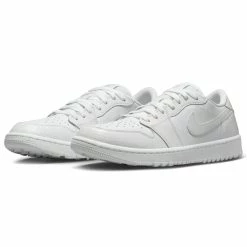 Nike Air Jordan 1 Low G Golf Shoes -Golf Clothing Shop Nike Golf Air Jordan Low 1 G Golf Shoes White White Pure Platinum 3