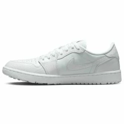 Nike Air Jordan 1 Low G Golf Shoes -Golf Clothing Shop Nike Golf Air Jordan Low 1 G Golf Shoes White White Pure Platinum 6