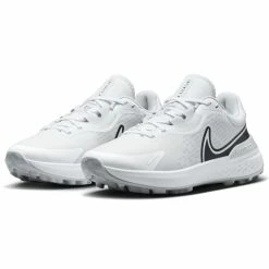 Nike Infinity Pro 2 Golf Shoes -Golf Clothing Shop Nike Golf Infinity Pro 2 Golf Shoes White Black Platinum Wolf Grey 3