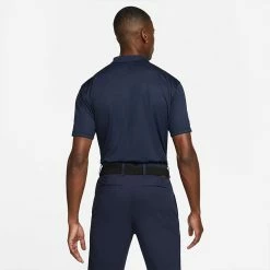 Nike Dry Victory Colourblock Golf Polo Shirt -Golf Clothing Shop Nike SS22 Dry Victory Colourblock Golf Polo Shirt DH0845 451 M Obsidian White Smoke Grey Model 3