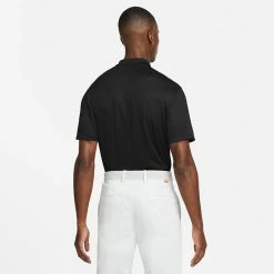 Nike Dry Victory Solid Golf Polo Shirt -Golf Clothing Shop Nike SS22 Dry Victory Solid Golf Polo Shirt DH0822 010 M Black White Model 3