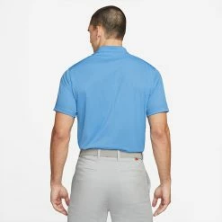 Nike Dry Victory Solid Golf Polo Shirt -Golf Clothing Shop Nike SS22 Dry Victory Solid Golf Polo Shirt DH0822 412 M SHNIK780 University Blue White model 3