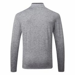 Nike Dry Victory Heather 1/2 Zip Golf Sweater -Golf Clothing Shop Nike Victory Heather 1 2 Zip Golf Sweater Obsidian Black DH1261 451 SWNIK257 Back