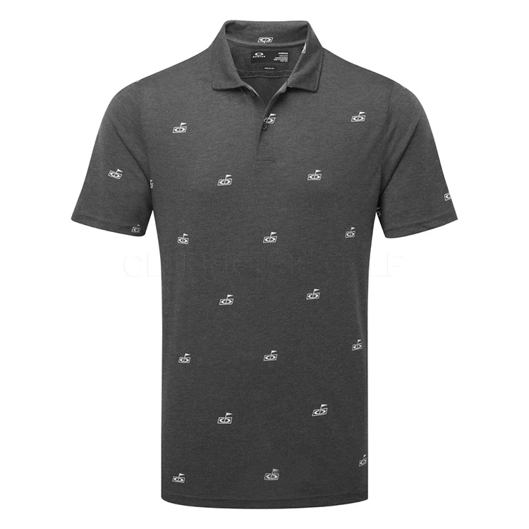 Oakley RC Micro Shade Print Golf Polo Shirt 1 Oakley RC Micro Shade Print Golf Polo Shirt