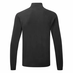 Oakley Maple Ridge 1/2 Zip Fleece Golf Pullover -Golf Clothing Shop Oakley SS22 Maple Ridge 1 2 Zip Fleece Sweater FOA403801 02E Code SWOAK093 M Blackout Back