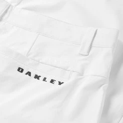 Oakley Take Pro 3.0 Golf Pants -Golf Clothing Shop Oakley SS22 Take Pro 3.0 Pant White 401403 100 Code TROAK066 34 W 32 Leg Detail