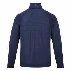 Oscarjacobson Oscar Jacobson Harrington Thermal Golf Wind Jacket -Golf Clothing Shop Oscar Jacobson AW22 Harrington Windproof Jacket OJTOP0087 WTOSC092 S Navy Back