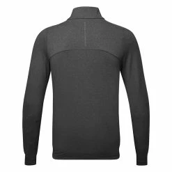 Oscarjacobson Oscar Jacobson Lawton Tour 1/4 Zip Golf Sweater 5 Oscarjacobson Oscar Jacobson Lawton Tour 1/4 Zip Golf Sweater -Golf Clothing Shop Oscar Jacobson AW22 Lawton Tour OJTOP0102 SWOSC205 S Black Marl Back