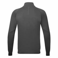 Oscarjacobson Oscar Jacobson Lexington 1/4 Zip Golf Sweater -Golf Clothing Shop Oscar Jacobson AW22 Lexington Midlayer OJTOP0099 SWOSC203 S Black Back