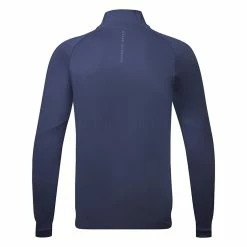 Oscarjacobson Oscar Jacobson Lexington 1/4 Zip Golf Sweater -Golf Clothing Shop Oscar Jacobson AW22 Lexington Midlayer OJTOP0099 SWOSC204 S Navy Back