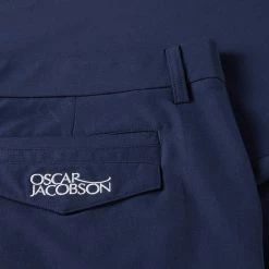 Oscarjacobson Oscar Jacobson Desmond Golf Trousers 5 Oscarjacobson Oscar Jacobson Desmond Golf Trousers -Golf Clothing Shop Oscar Jacobson AW22 Desmond Trousers Navy OJTRS0119 TROSC074 30 W 31 Leg Detail