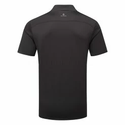 Oscarjacobson Oscar Jacobson Chap II Tour Golf Polo Shirt -Golf Clothing Shop Oscar Jacobson SS22 Chap II Tour Polo Shirt OJTS0041 Code SHOSC189 M Black Lunar Grey Back