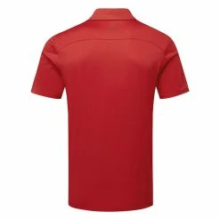 Oscarjacobson Oscar Jacobson Chap II Tour Golf Polo Shirt -Golf Clothing Shop Oscar Jacobson SS22 Chap Tour Polo Shirt OJTS0041 Code SHOSC193 M Jewel Red Navy Back