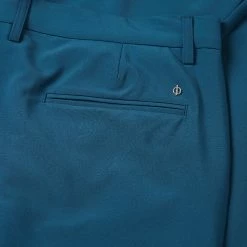 Oscarjacobson Oscar Jacobson Davenport Golf Trouser -Golf Clothing Shop Oscar Jacobson SS22 Davenport Trousers Teal OJTRS0005 Code TROSC072 34 W 31 Leg Detail