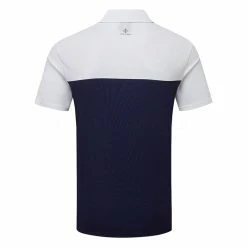 Oscarjacobson Oscar Jacobson Dodman Golf Polo Shirt -Golf Clothing Shop Oscar Jacobson SS22 Dodman Polo Shirt OJTS0032 Code SHOSC182 M Navy Jewel Red Back