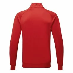 Oscarjacobson Oscar Jacobson Trent Tour 1/2 Zip Golf Sweater -Golf Clothing Shop Oscar Jacobson SS22 Trent Tour Mid Layer OJTOP0021 Code SWOSC198 M Jewel Red Back