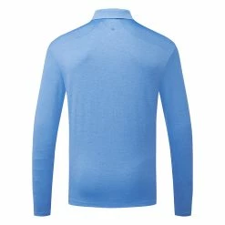 Ping Angus Long Sleeve Golf Polo Shirt 5 Ping Angus Long Sleeve Golf Polo Shirt -Golf Clothing Shop Ping AW22 Angus Performance Long Sleeve Polo Shirt PO3504 FB56 SHPIN321 French Blue Multi back