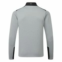 Ping Marshall 1/2 Zip Fleece Golf Sweater -Golf Clothing Shop Ping AW22 Marshall Half Zip Fleece PO3546 QBK SWPIN163 Quarry Black Back