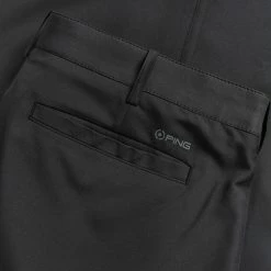 Ping Bradley Golf Trouser -Golf Clothing Shop Ping SS18 Bradley Slim Leg Trouser Black P03315 060 Code TRPIN077 34 W 31 Leg detail