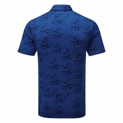 Ping Rae Golf Polo Shirt -Golf Clothing Shop Ping SS22 Rae Polo Shirt P03523 149 Code SHPIN300 M Blue Surf Back