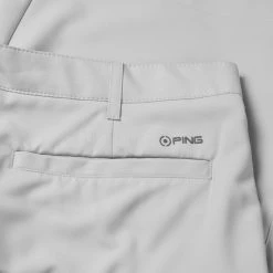 Ping Bradley Golf Shorts -Golf Clothing Shop Ping SS23 Bradley Tailored Shorts P03316 PG45 TSPIN041 Pearl Grey Detail