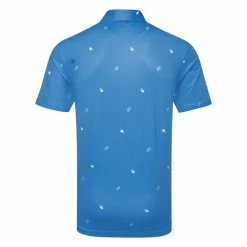 Ping Two Tone Golf Polo Shirt -Golf Clothing Shop Ping SS23 Two Tone Polo Shirt P03571 DEB SHPIN349 Danube Infinity Blue Multi Back