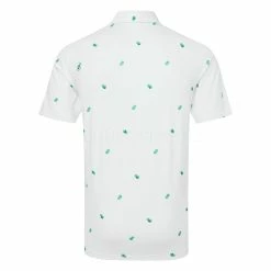 Ping Two Tone Golf Polo Shirt -Golf Clothing Shop Ping SS23 Two Tone Polo Shirt P03571 WAM SHPIN350 White Aquarius Multi Back