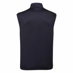 Ping Arlo Thermal Golf Wind Vest -Golf Clothing Shop Ping AW22 Arlo Quilted Hybrid Vest PO3544 NSN WTPIN067 XL North Sea Navy Back
