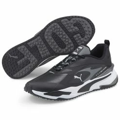 Puma GS Fast Golf Shoes -Golf Clothing Shop Puma GS Fast Golf Shoes Black Black Quiet Shade 5