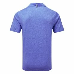 Puma Performance Heather Golf Polo Shirt -Golf Clothing Shop Puma SS22 Performance Heather Golf Polo Shirt Surf The Web Heather 577428 10 SHPUM602 back