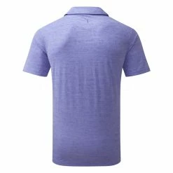 Puma AP Cloudspun King Golf Polo Shirt -Golf Clothing Shop Puma SS22 AP King Cloudspun Polo Shirt 535505 02 Code SHPUM632 L Lavender Pop Heather Back