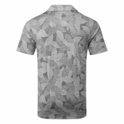 Puma Cloudspun Leaflet Golf Polo Shirt 8 Puma Cloudspun Leaflet Golf Polo Shirt -Golf Clothing Shop Puma SS22 Cloudspun Leaflet Polo 535445 01 SHPUM652 Quiet Shade Heather back