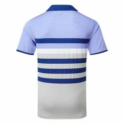 Puma MATTR One Way Golf Polo Shirt -Golf Clothing Shop Puma SS22 Mattr One Way Polo 599115 25 SHPUM650 Lavendar Pop Blazing Blue back