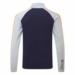 Sunderland Aspen Mid Layer Golf Top -Golf Clothing Shop Sunderland AW22 Aspen Midlayer Sweater SUNMM39 ASP SWSUN033 2XL Navy Silver Lava Back