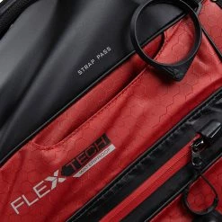 TaylorMade FlexTech Waterproof Golf Stand Bag -Golf Clothing Shop TaylorMade FlexTech Waterproof Golf Stand Bag Black Red 5