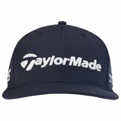 TaylorMade 2022 Tour Flatbill Golf Cap -Golf Clothing Shop TaylorMade Tour Flatbill Golf Cap Navy 3