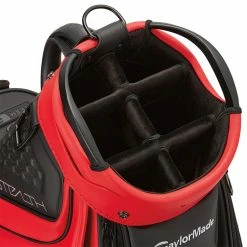 TaylorMade 2022 Tour Golf Cart Bag -Golf Clothing Shop TaylorMade Tour Golf Cart Bag Black Red 3