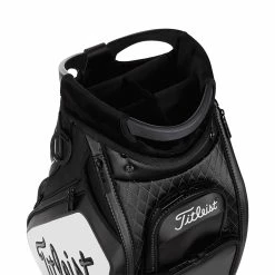 Titleist Golf Tour Staff Bag -Golf Clothing Shop Titleist 2022 Golf Tour Staff Bag Black White 6