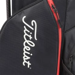 Titleist Players 4 Carbon Golf Stand Bag -Golf Clothing Shop Titleist 2022 Players 4 Carbon Stand Bag Black Black Red 5