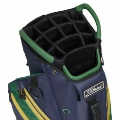 Titleist Cart 14 Shamrock Golf Cart Bag -Golf Clothing Shop Titleist 2023 Cart 14 Shamrock Golf Cart Navy Green Gold 4