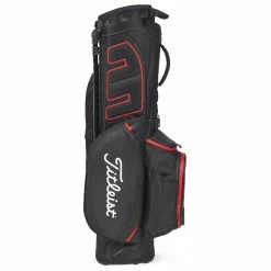 Titleist Players 4 StaDry Golf Stand Bag -Golf Clothing Shop Titleist 2023 Players 4 Stadry Stand Bag Black Black Red 3